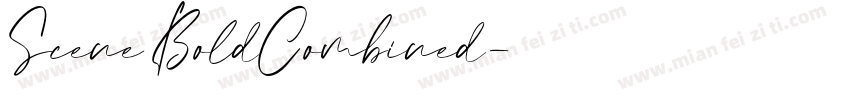 Scene BoldCombined字体转换